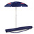 Ole Miss Rebels 5.5 Ft. Portable Beach Umbrella, (Navy Blue)