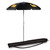 Pittsburgh Panthers 5.5 Ft. Portable Beach Umbrella, (Black)