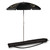 Purdue Boilermakers 5.5 Ft. Portable Beach Umbrella, (Black)