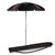 Stanford Cardinal 5.5 Ft. Portable Beach Umbrella, (Black)