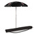 Wisconsin Badgers 5.5 Ft. Portable Beach Umbrella, (Black)