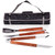 Boise State Broncos 3-Piece BBQ Tote & Grill Set, (Black with Gray Accents)