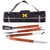 Michigan Wolverines 3-Piece BBQ Tote & Grill Set, (Black with Gray Accents)