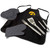 Iowa Hawkeyes BBQ Apron Tote Pro Grill Set, (Black with Gray Accents)
