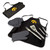 Iowa Hawkeyes BBQ Apron Tote Pro Grill Set, (Black with Gray Accents)