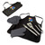 Kansas Jayhawks BBQ Apron Tote Pro Grill Set, (Black with Gray Accents)