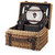 NC State Wolfpack Champion Picnic Basket, (Black with Brown Accents)