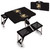 Army Black Knights Picnic Table Portable Folding Table with Seats, (Black)