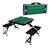 Auburn Tigers Football Field Picnic Table Portable Folding Table with Seats, (Black)