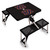 Auburn Tigers Picnic Table Portable Folding Table with Seats, (Black)