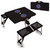 Boise State Broncos Picnic Table Portable Folding Table with Seats, (Black)