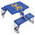 Cal Bears Picnic Table Portable Folding Table with Seats, (Royal Blue)