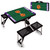 Clemson Tigers Football Field Picnic Table Portable Folding Table with Seats, (Black)
