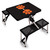 Clemson Tigers Picnic Table Portable Folding Table with Seats, (Black)
