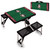 Florida State Seminoles Football Field Picnic Table Portable Folding Table with Seats, (Black)