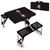 Florida State Seminoles Picnic Table Portable Folding Table with Seats, (Black)