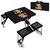 LSU Tigers Picnic Table Portable Folding Table with Seats, (Black)