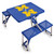 Michigan Wolverines Picnic Table Portable Folding Table with Seats, (Royal Blue)