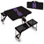 Northwestern Wildcats Picnic Table Portable Folding Table with Seats, (Black)