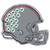 Ohio State University - Ohio State Buckeyes Embossed Helmet Emblem Buckeye Helmet Green, Red & Gray