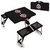 Ohio State Buckeyes Picnic Table Portable Folding Table with Seats, (Black)