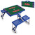 Ole Miss Rebels Picnic Table Portable Folding Table with Seats, (Royal Blue)