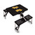 Pittsburgh Panthers Picnic Table Portable Folding Table with Seats, (Black)