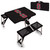 Stanford Cardinal Picnic Table Portable Folding Table with Seats, (Black)
