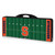 Syracuse Orange Football Field Picnic Table Portable Folding Table with Seats, (Black)