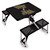 Wake Forest Demon Deacons Picnic Table Portable Folding Table with Seats, (Black)