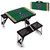Washington Huskies Football Field Picnic Table Portable Folding Table with Seats, (Black)