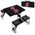 Washington State Cougars Picnic Table Portable Folding Table with Seats, (Black)