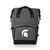 Michigan State Spartans On The Go Roll-Top Backpack Cooler, (Heathered Gray)