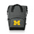 Michigan Wolverines On The Go Roll-Top Backpack Cooler, (Heathered Gray)
