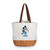 Detroit Lions Mickey Mouse Coronado Canvas and Willow Basket Tote, (Beige Canvas)