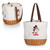 Kansas City Chiefs Mickey Mouse Coronado Canvas and Willow Basket Tote, (Beige Canvas)