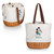 Miami Dolphins Mickey Mouse Coronado Canvas and Willow Basket Tote, (Beige Canvas)