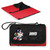 New York Giants Mickey Mouse Blanket Tote Outdoor Picnic Blanket, (Red with Black Flap)