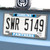 Carolina Panthers License Plate Frame  Panther Primary Logo and Wordmark Black