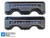 CHEVROLET® 348 / 409 Raised Script and Fins Valve Covers - Black Powder Coated