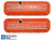Chevy Big Block / 396 / 427 / 454 / 502 CHEVROLET® Script Tall Valve Covers - Orange Powder Coated