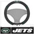 New York Jets Steering Wheel Cover  "Oval NY Jets" Logo & "Jets" Wordmark Black