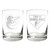 MLB Baltimore Orioles 2pc Rocks Glass Set