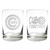 MLB Chicago Cubs 2pc Rocks Glass Set