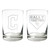 MLB Cleveland Guardians 2pc Rocks Glass Set