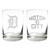 MLB Detroit Tigers 2pc Rocks Glass Set