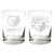 NBA Memphis Grizzlies 2pc Rocks Glass Set