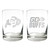 NCAA Colorado Buffaloes 2pc Rocks Glass Set