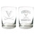 NCAA Virginia Cavaliers 2pc Rocks Glass Set