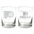 NHL Philadelphia Flyers 2pc Rocks Glass Set